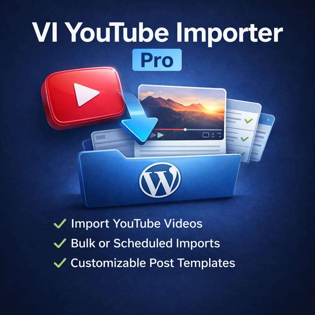 Vi YouTube Importer Pro