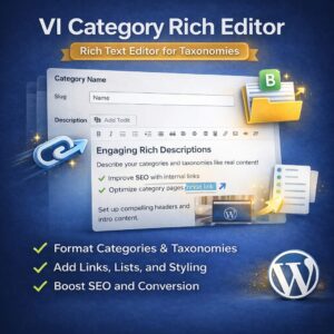 Category rich editor